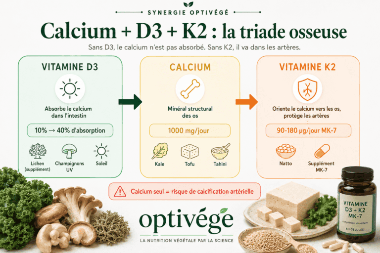 Calcium, vitamine D3 et K2 : la triade osseuse que personne ne t&rsquo;explique